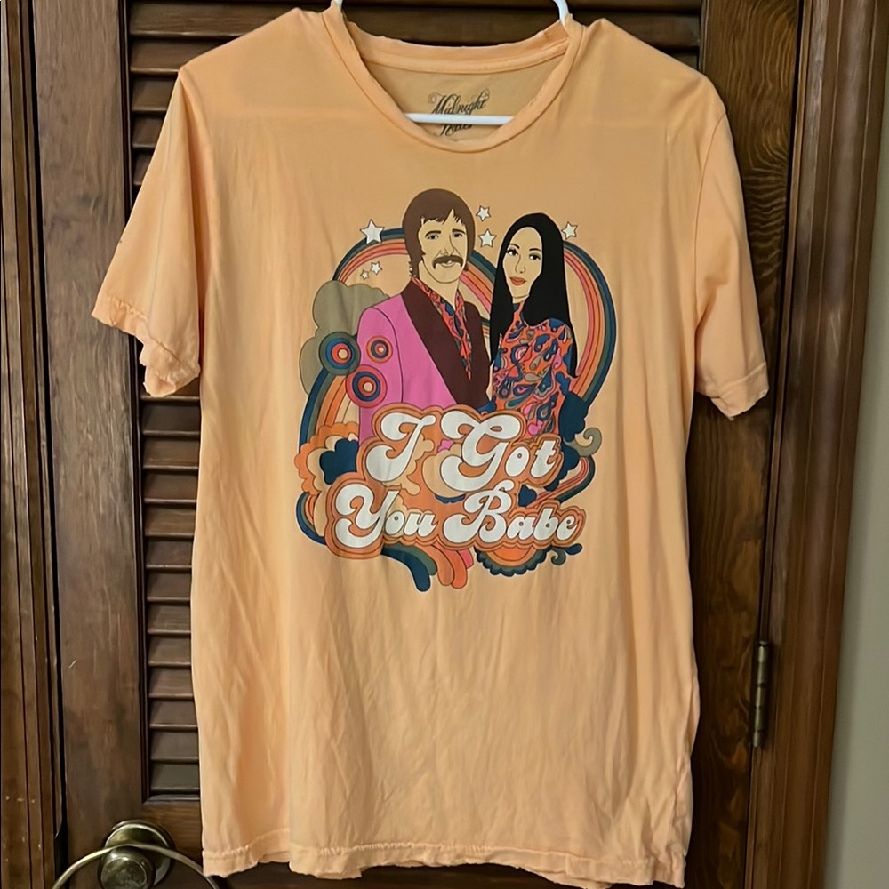 Orange Graphic Short Sleeve T-Shirt